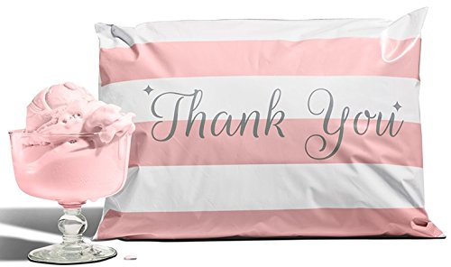 Poly Mailers a la mode - 10x13 Pack of 100 Bubble Gum Pink
